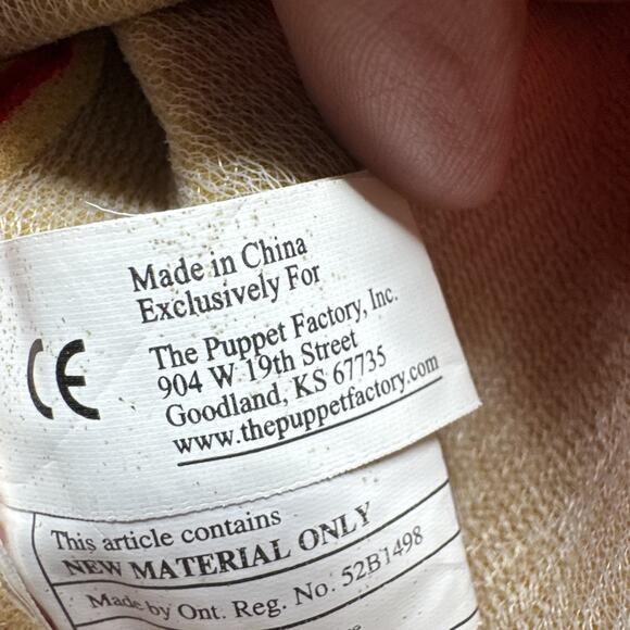 The‎ PUPPET Factory Red Faced Devil Satan Lucifer Toy Plush Evil Hand Puppet PE - Picture 8 of 8